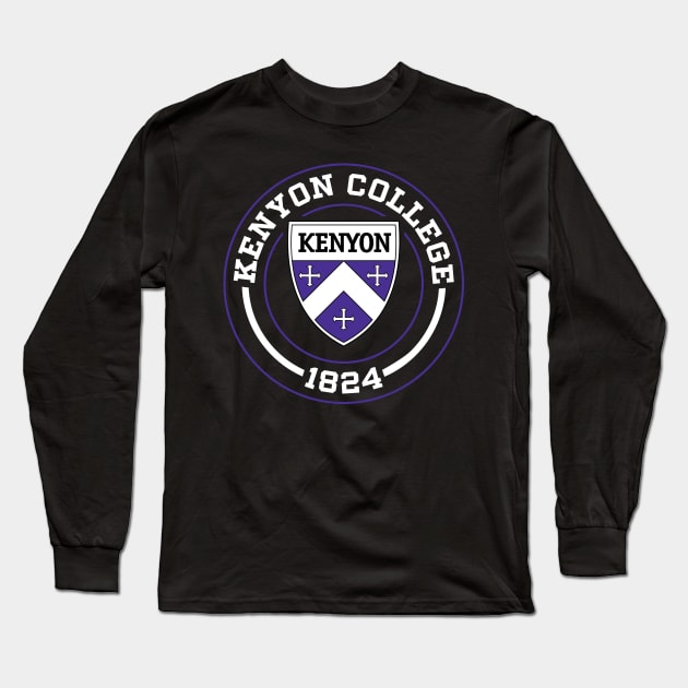 Blackout Design - Kenyon College - 1824 Long Sleeve T-Shirt by Josh Wuflestad